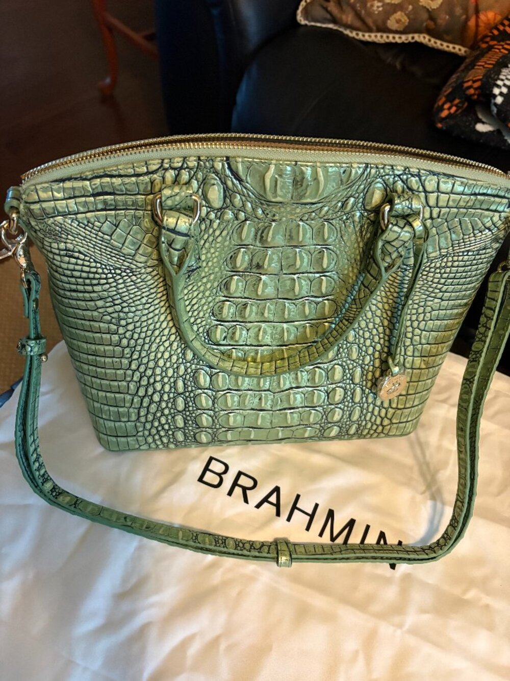 Green Brahmin Large Duxbury